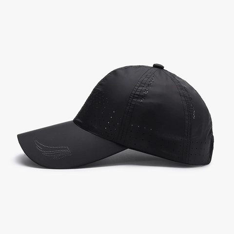 Baseball Cap Quick-Dry Breathable Laser Perforated Lightweight Sports Sun Hat Adjustable Polyester For Men Women