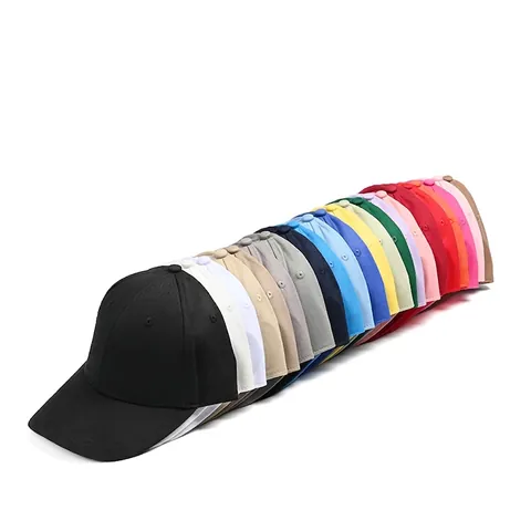 High Quality Pure Cotton Baseball Cap For Men Women Solid Color Sun Protection Hat Adjustable Casual Outdoor Breathable Peaked Cap