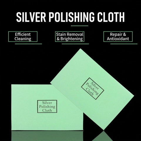Silver Polishing Cloth Jewelry Cleaning Tarnish Remover Maintenance Tool For Sterling Silver Gold Soft Polishing Fabric