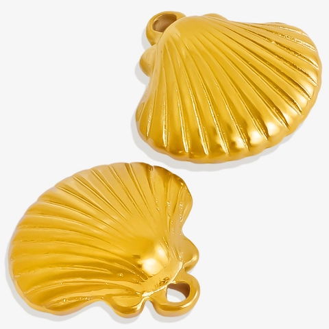 Shell Pendant 304 Stainless Steel Ocean Sea Animal Vacuum Plated Jewelry Making Accessory For DIY Necklace Bracelet