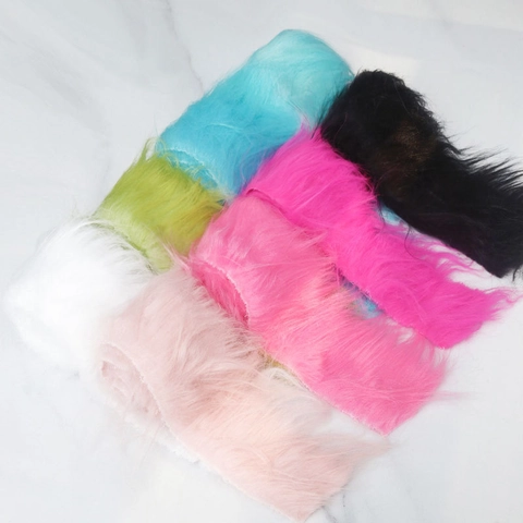 Long Pile Faux Fur Trim Soft Fluffy Polyester Plush Ribbon For Christmas DIY Crafts Gnome Beard Monster Costume Decor