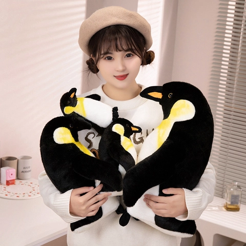 Peluche Di Pinguino Imperatore Realistico Animale Di Peluche Morbido Per Bambini Decorazione Casa Cuscino Comfort Regalo