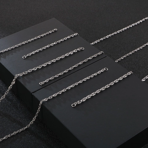 Gedraaide Touwketting Ketting En Armband Roestvrij Staal Titanium Minimalistische Punk Mode Sieraden Voor Heren Dames