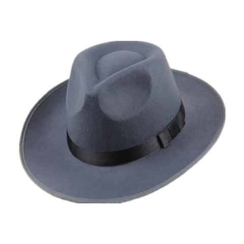 Chapeau Fedora Vintage En Feutre Large Bord Classique Jazz Avec Ruban Pour Hommes Et Femmes Style Britannique Retro Elegant