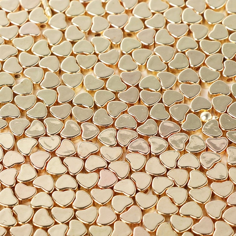 Perline Sfuse A Forma Di Cuore CCB Plastica Galvanizzata DIY Creazione Di Gioielli Per Braccialetti Collane Accessori