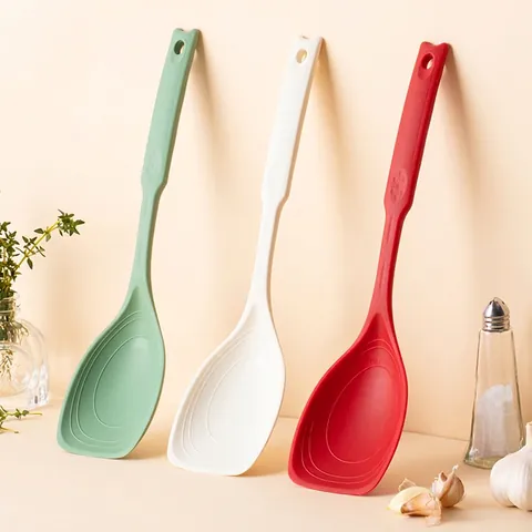 Spatola In Silicone Cucchiaio Resistente Al Calore Antiaderente Strumento Da Cucina Multifunzionale Con Manico Ergonomico
