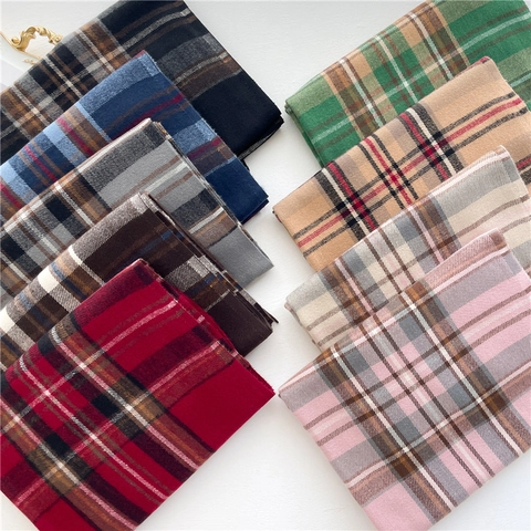 Winter Warm Karo Schal Für Damen Polyester Quasten Schal Weich Lang Kettengewirkt Pashmina Karierte Hülle Halswärmer