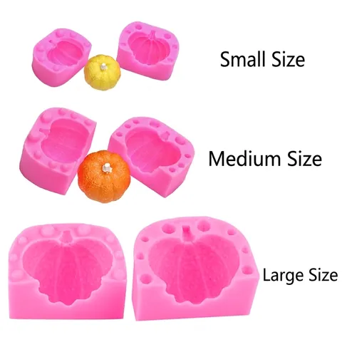 Stampo In Silicone A Forma Di Zucca 3D Per Cottura Fai Da Te Fondente Torta Cioccolato Sapone Aromaterapia Halloween