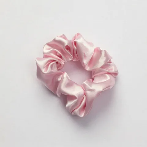 Satin Hair Scrunchies French Vintage Elastic Hair Ties Soft Silk-Like Ponytail Holder Hair Accessories For Women Daily Styling