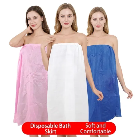 Gonna Da Bagno Monouso In Tessuto Non Tessuto Senza Spalline Elastico Avvolgente Spa Salone Bellezza Sauna Massaggio Viaggio