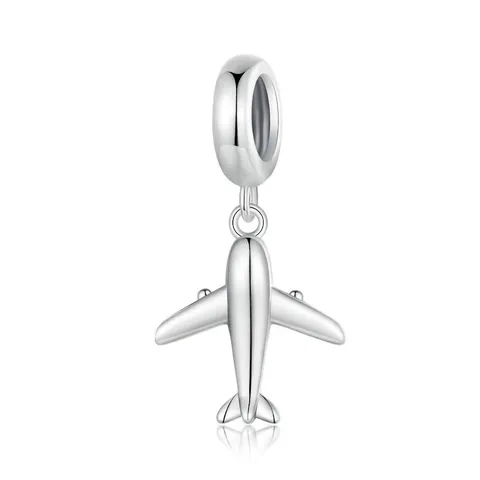 Ciondolo Pendente Aereo Mini in Argento Sterling 925 Per Fai Da Te Bracciale Collana Creazione Gioielli Moda Aviazione