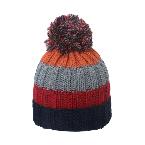 Berretto In Maglia A Righe Con Pompon Foderato In Pile Spesso Caldo Inverno Cappello Da Sci All Aperto Per Uomo Donna
