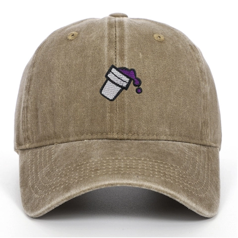 Gorra de Béisbol de Algodón Lavado Envejecido American Vintage para Hombre Mujer Bordado Patrón de Taza Ajustable Streetwear Moda Gorra de Sol