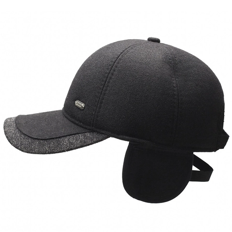 Berretto Da Baseball Invernale Da Uomo Con Paraorecchie Lana Calda Antivento Regolabile Cappello Casual Da Esterno