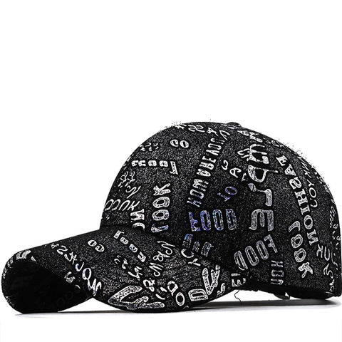 Cappello Da Baseball Cotone Stampa Graffiti Streetwear Regolabile Berretto Per Uomo Donna Casual Sole