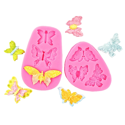 Daisy Flower Butterfly Silicone Mold For Chocolate Fondant Cake Decorating DIY Handmade Craft Dessert Topper Baking Tool