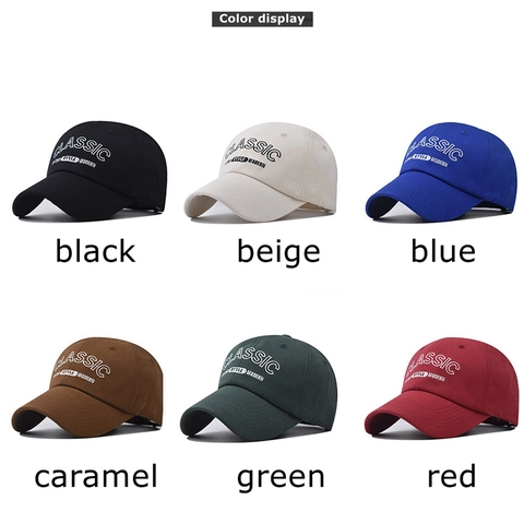 Cotton Baseball Cap Classic Style Modern Letters Embroidery Adjustable Breathable Outdoor Sports Sunshade Men Women