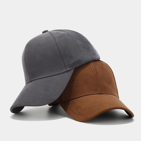 Plain Baseball Cap Solid Color Polyester Curved Brim Adjustable Sun Protection Vintage Outdoor Sports Men Women
