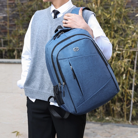Oxford Cloth Casual Backpack Large Capacity Water Repellent Laptop Bag For Business Travel School Students Sport