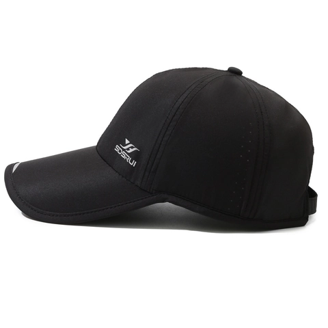 Baseball Cap Quick Dry Breathable Polyester Sunshade Hat Outdoor Sports Summer Reflective Strip Adjustable Men Women