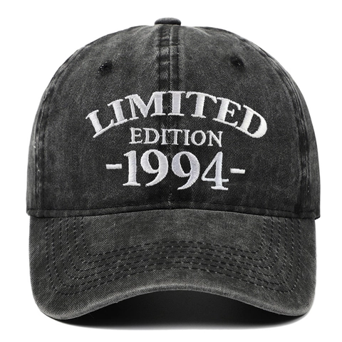 Casquette De Baseball En Coton Lavé Vintage Limited Edition 1994 Brodée Ajustable Distressed Chapeau De Papa Protection Solaire