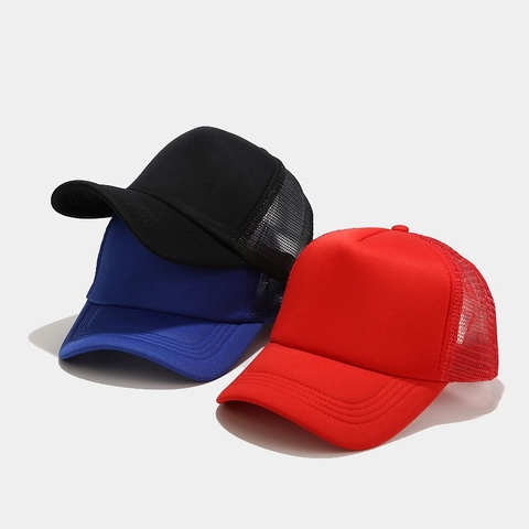 Classic Trucker Hat Mesh Breathable Sun Protection Adjustable Snapback Baseball Cap For Outdoor Sports Men Women