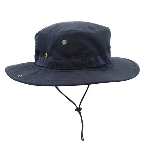 Outdoor Tactical Boonie Hat Sun Protection Wide Brim Camouflage Bucket Hat With Chin Strap For Hiking Fishing Camping Travel