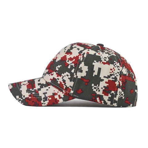 Gorra De Béisbol De Camuflaje Digital Algodón Ajustable Táctico Estilo Militar Aire Libre Gorra Unisex