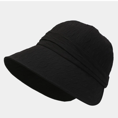 Fischerhut Plissee Polyester Sonnenschutz Faltbar Atmungsaktiv Sommer Strand Sonnenhut Für Damen Vielseitig Elegant