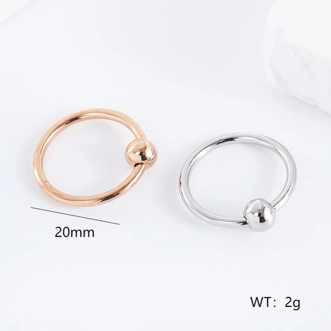 Captive Bead Rings BCR Body Piercing Jewelry 304 Stainless Steel Circular Ring For Nose Lip Ear Cartilage Minimalist Fashion