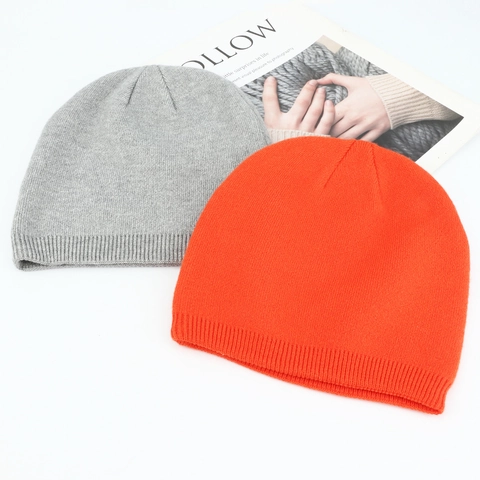 Winter Knitted Beanie Hat Solid Color Acrylic Warm Ribbed Cuff Skull Cap For Men And Women Outdoor Sports