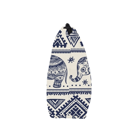Bohemian Elephant Print Cosmetic Bag Waterproof Polyester Portable Travel Storage Pouch For Women Makeup Wash Organizer