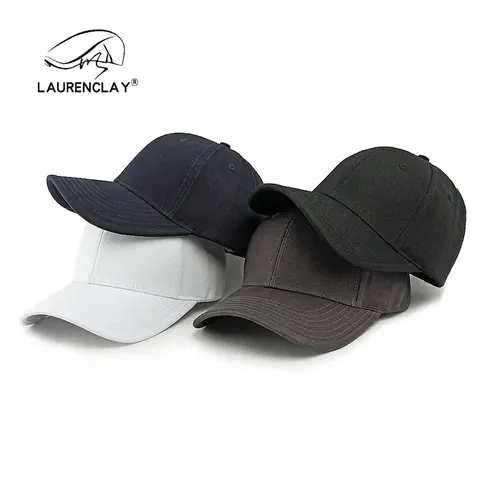 Einfache Baumwolle Baseballkappe Großer Kopfumfang Breite Krempe Verstellbar Solid Farbe Sonnenschutz Hut