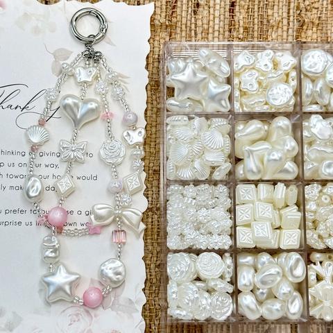 Acrylic Imitation Artificial Pearl Loose Spacer Beads Star Heart Butterfly Shell Shapes For DIY Jewelry Making Baroque Style Handmade Craft Material