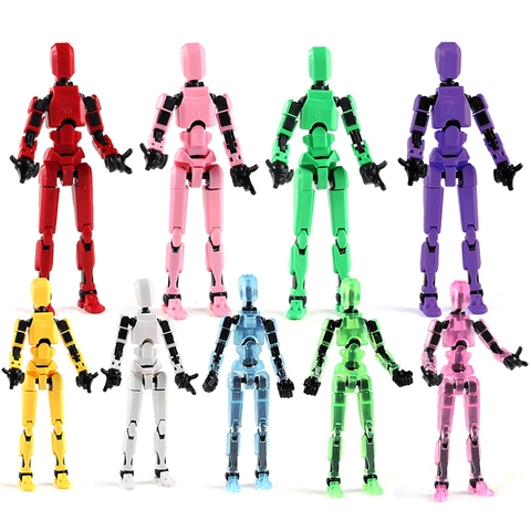 Figura D'azione Articolata Modello Robot Plastica ABS Multiarticolata Mobile Con Armi Decorazione Scrivania Giocattolo Antistress