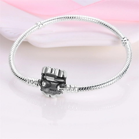 S925 Sterling Silver Butterfly Bowknot Clasp Snake Chain Bracelet Rhinestone Fashion Jewelry For Women Hand Chain Gift