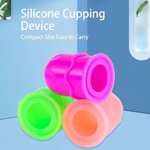 Silicone Cupping Device Vacuum Massage Cup Soft Body Gua Sha Scraping Tool For Pediatric And Adult Health Care Portable