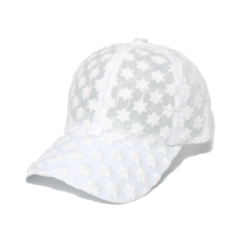 Cappellino Da Baseball In Pizzo Floreale Da Donna Mesh Traspirante Traforato Protezione Solare Elegante Estate