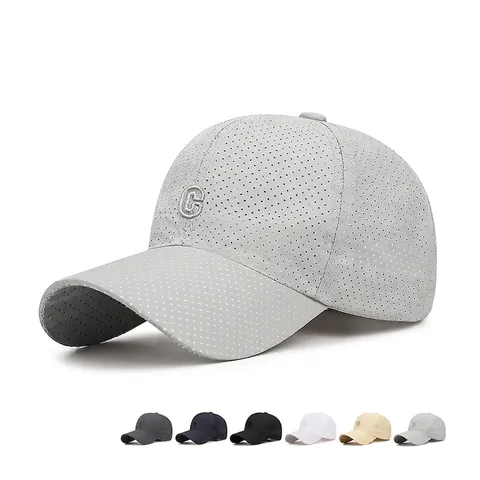 Gorra De Béisbol Malla Transpirable Sombrero De Sol Con Bordado Letra C Ajustable Para Hombre Mujer