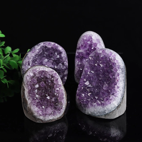 Racimo De Amatista Natural De Uruguay Geoda Sanación Espécimen De Cristal Púrpura Bruto Decoración Escritorio Regalo