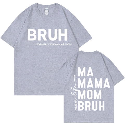 Maglietta Divertente Festa Della Mamma Manica Corta Cotone Girocollo Casual Lettera Stampa Grafica Donne