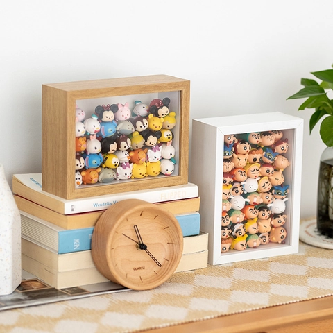 3D Shadow Box Frame Wooden Display Case For Figures Dried Flower Specimen Storage Modern Home Decor MDF