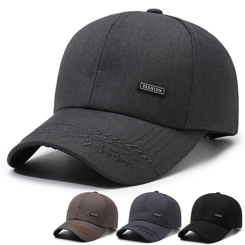 Herren Baseballkappe Polyester Baumwolle Verstellbar Metallschnalle Outdoor Sonnenschutz Bestickte Berg Mode Hut