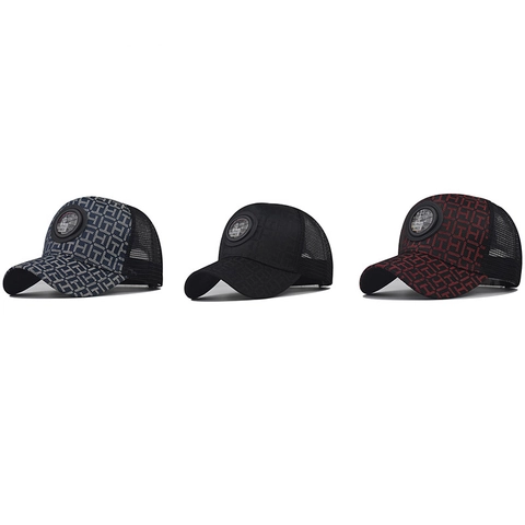Cappellino Da Baseball In Rete Con Motivo Geometrico Cotone Traspirante Cappello Trucker Sport All Aperto Per Uomini Donne