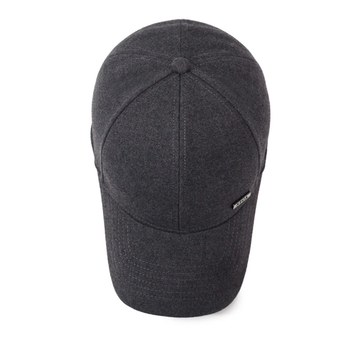 Herren Baseballkappe Baumwolle Nylon Verstellbar Gebogener Schirm Sonnenschutz Outdoor Sport Lässig Metall Logo Hut