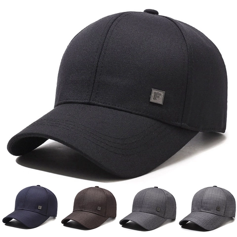 Casquette De Baseball Homme Femme Sergé De Coton Boucle Métallique Réglable Étiquette Lettre F Protection Solaire Loisirs