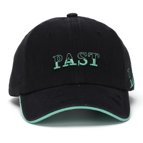Vintage Honkbalpet Katoen Letter Borduurwerk Distressed Pet Met Klep Verstelbaar Zonbescherming Streetwear Accessoire