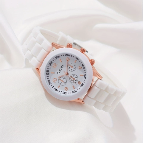 Women Fashion Quartz Watch Heart Butterfly Necklace Earrings Bracelet Ring Jewelry Ladies Girls Casual Accessories