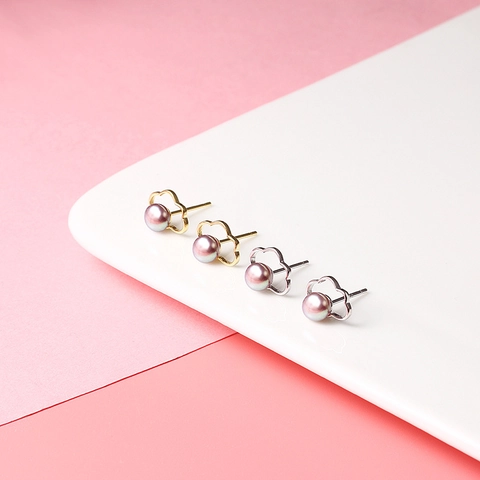 S925 Sterling Silver Cloud Stud Earrings With Freshwater Pearl Inlaid Small Fresh Minimalist Cloud Jewelry For Women Gift