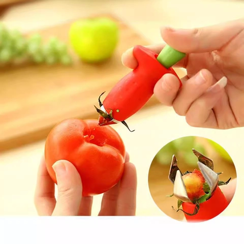 Strawberry Huller Stainless Steel Fruit Stem Remover Tomato Corer Creative Kitchen Gadget For Berry And Tomato